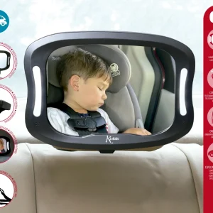 ESPELHO RETROVISOR CONTRAMARCHA28X20CM LED