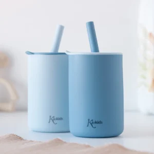 COPO 180ML SILICONE AZUL 2   PEÇAS