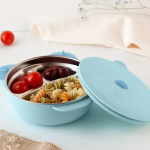 TAÇA TÉRMICA 450ML URSINHO AÇO INOXIDAVEL AZUL