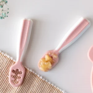 COLHER DE APRENDIZAGEM ROSA 2 PEÇAS