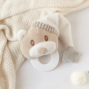 URSO 13CM MORDEDOR E PELUCHE