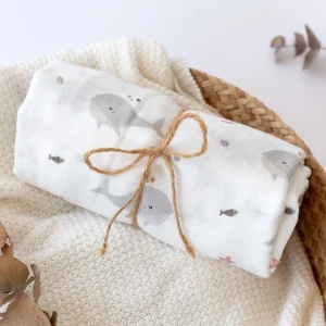 MUSSELINA 120X120CMS BAMBU CINZENTO