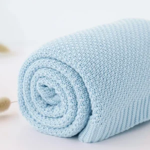 MANTA EM BAMBU 80X110CMS BAMBU AZUL