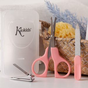 CONJ TESOURA, LIMA E CORTA UNHAS ROSA