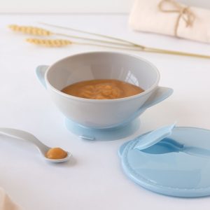 CONJ. TIGELA E COLHER 300ML AZUL