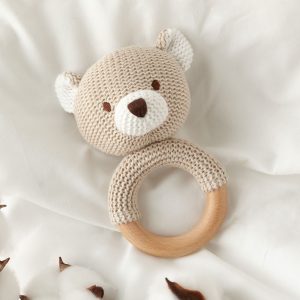 MORDEDOR URSO 13CM ALGODÂO GUIZO