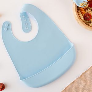 BABETE SILICONE AZUL